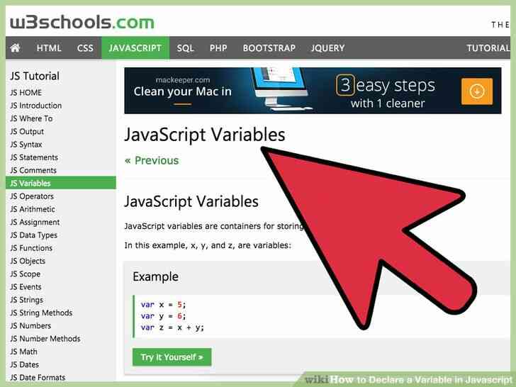 Image intitulée Déclarer une Variable en Javascript à l